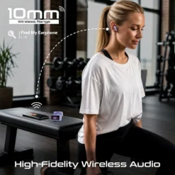 Promate Arix ANC True Wireless Earbud Smart Touch
Display, Quad-Mic ENC