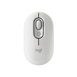 Logitech Wireless POP Wireless Mouse with Customizable Emoji (Off-White)