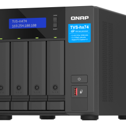Alternative view of Qnap, Highly-reliable ZFS-based storage TVS-h474-PT-8G 4-bay QuTS hero NAS, Intel Pentium Gold G7400, up to 3.7GHz, 8GB, 2 x M.2 2280 PCIe 3.0 x2 Slots, 2 x 2.5GbE Ports, USB-C 3.2 Gen 2 | USB-A 3.2 Gen 2, 1 x HDMI 1.4b (4096 x 2160 at 30 Hz), 1 x PCIe 4.0 x16 | 1 x PCIe 3.0 x2