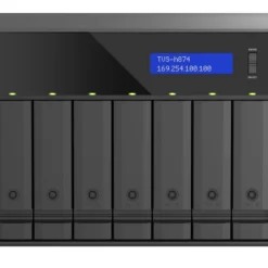 Qnap, 8-bay QuTS hero NAS, Intel Core i7 12-core (8 Performance cores + 4 Efficient cores) /20-thread, 32GB SO-DIMM DDR4(max.64GB), 8 x 2.5"/3.5" SATA HDD/SSD, 2 x 2.5GbE, 2x M.2 PCIe Gen4 x4 slots, 1 x Type-C USB 3.2 Gen 2 10Gbps, 2 x Type-A USB 3.2 Gen 2 10Gbps, PCIe Gen4 slots, HDMI 1.4b, 350W PSU
